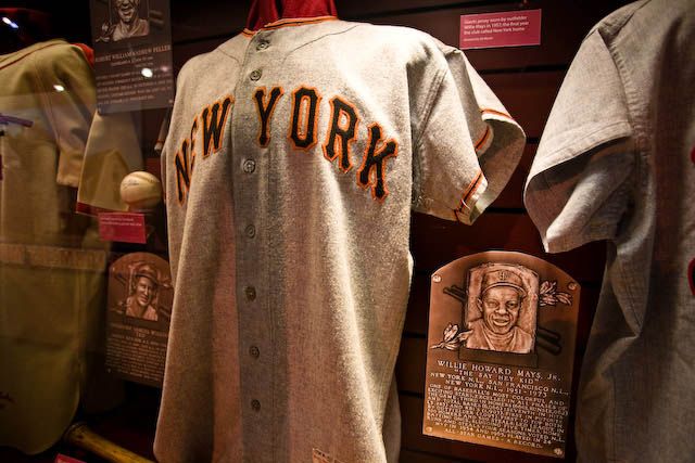Jersey worn by Willie Mays in 1957, the Giants' final year in New York.
